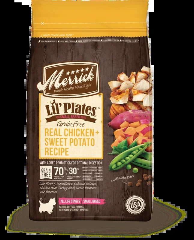Merrick Lil’ Plates Small Breed Grain Free Real Chicken and Sweet Potato Dry Dog Food