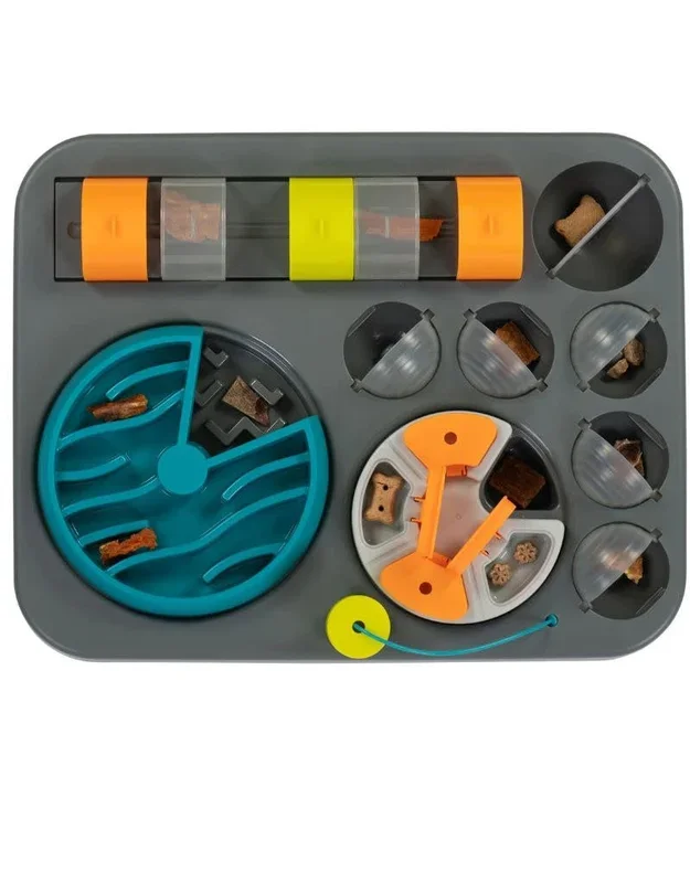 MESSY MUTTS Dog Interactive Puzzle Feeder Rectangular
