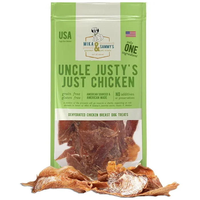 Mika & Sammy’s Uncle Justy’s Just Chicken Dog Treats