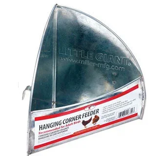 Miller Galv. Hanging Corner Poultry Feeder