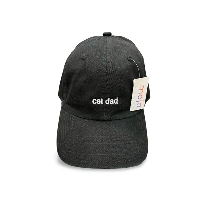 MOJA basics Hat “cat dad” – Black