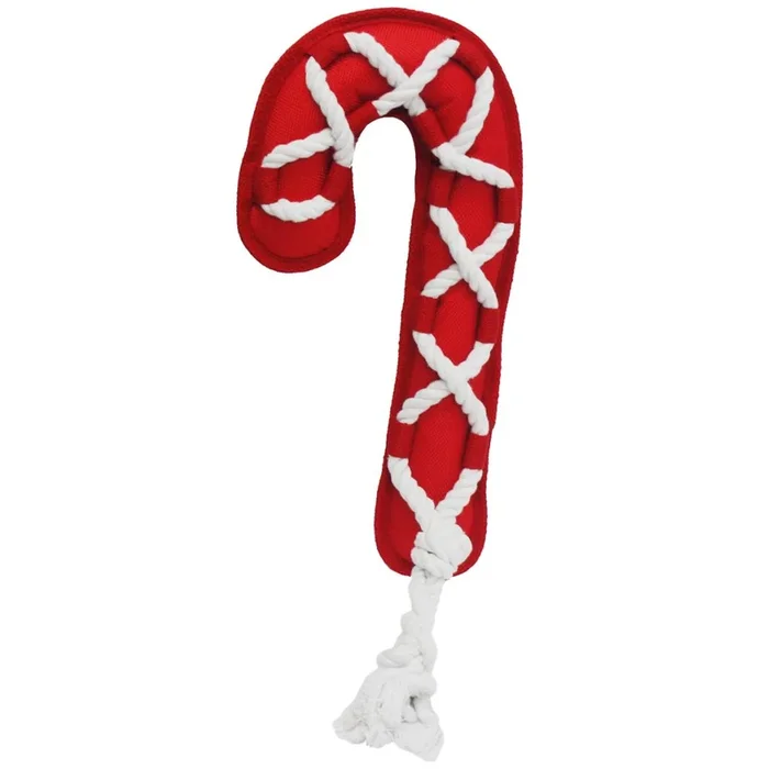 Multipet – Cross Rope Candy Cane Dog Toy