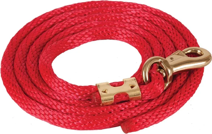 Mustang Solid Poly Lead Rope, Bull Snap