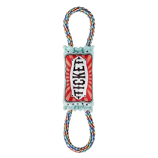 MuttNation Plush Ticket Tug Dog Toy