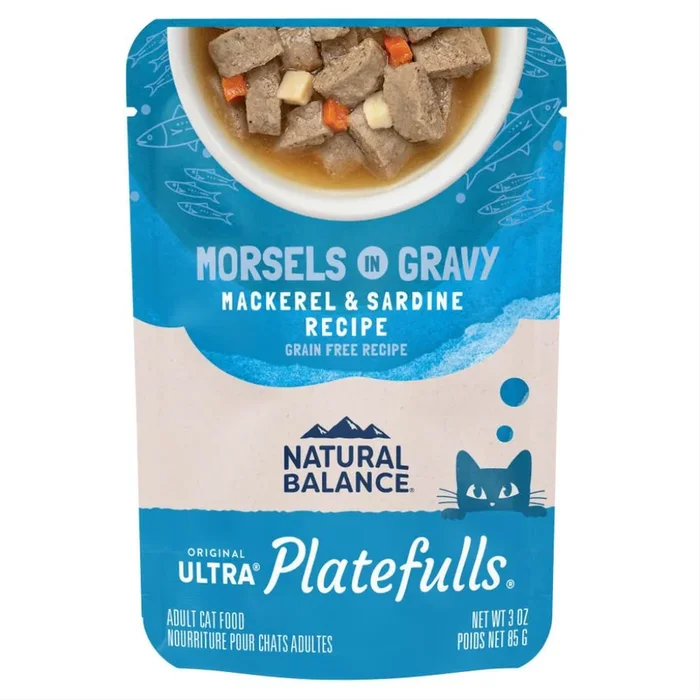 Natural Balance – Platefuls – Cat Indoor Mackerel & Sardine In Gravy