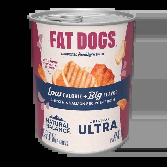 Natural Balance Fat Dogs Chicken & Salmon Recipe in Broth Dog Food