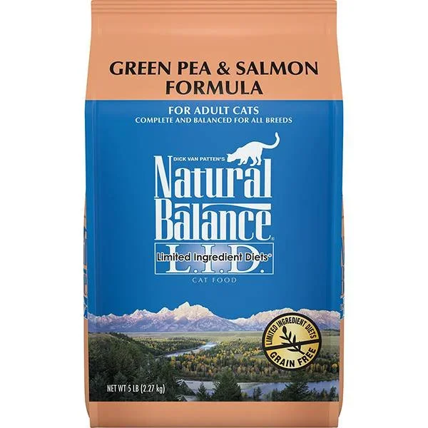Natural Balance L.I.D. Limited Ingredient Diets Green Pea and Salmon Dry Cat Food