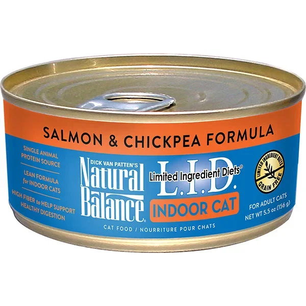 Natural Balance L.I.D. Limited Ingredient Diets® Indoor Salmon & Chickpea Canned Cat Formula