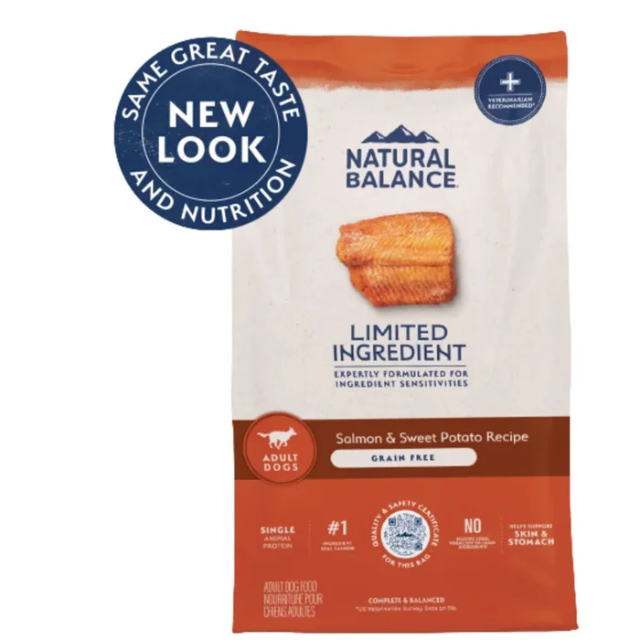 Natural Balance Limited Ingredient Dry Dog Food – Salmon & Sweet Potato – 24lb Bag