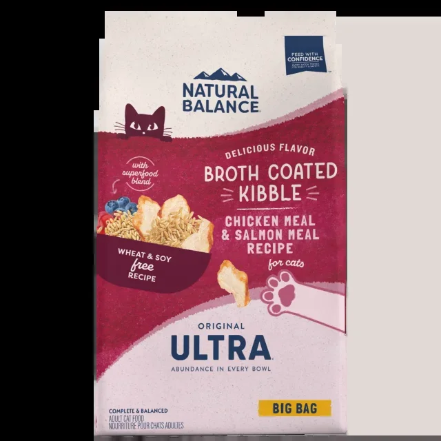 Natural Balance, Original Ultra – All Cat Breeds, All Life Stages Chicken Meal & Salmon Meal Formula Dry Cat Food