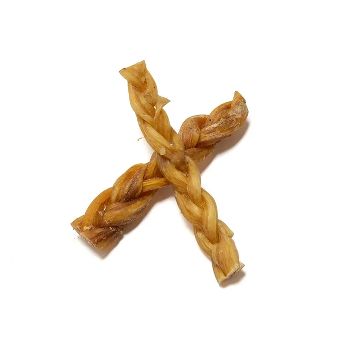 Natural Farm Braided Beef Tendon 5-7-in, Dog Chew