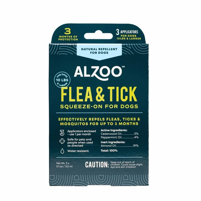 Natural Plant-Based Flea & Tick Squeeze-On Topical for Dogs