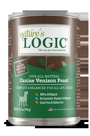 Nature’s Logic Canine Venison 13.2oz Can
