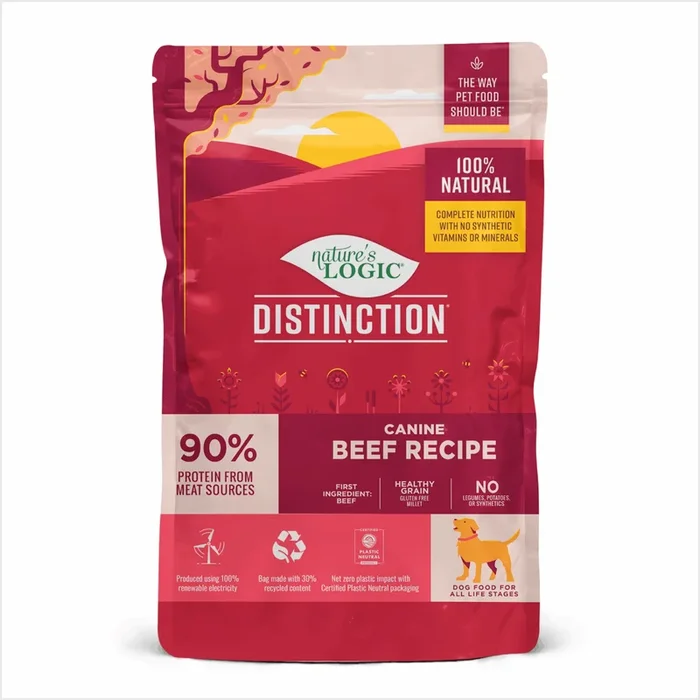 Nature’s Logic Distinction Dry Dog Food – Beef – 12lb Bag