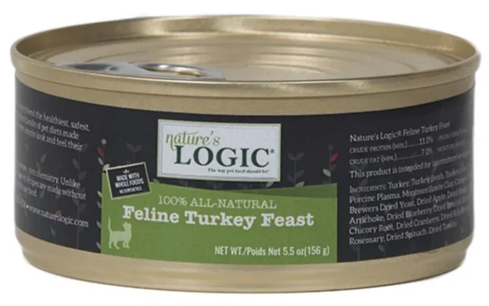 Nature’s Logic Feline Grain Free Turkey Feast Canned Cat Food