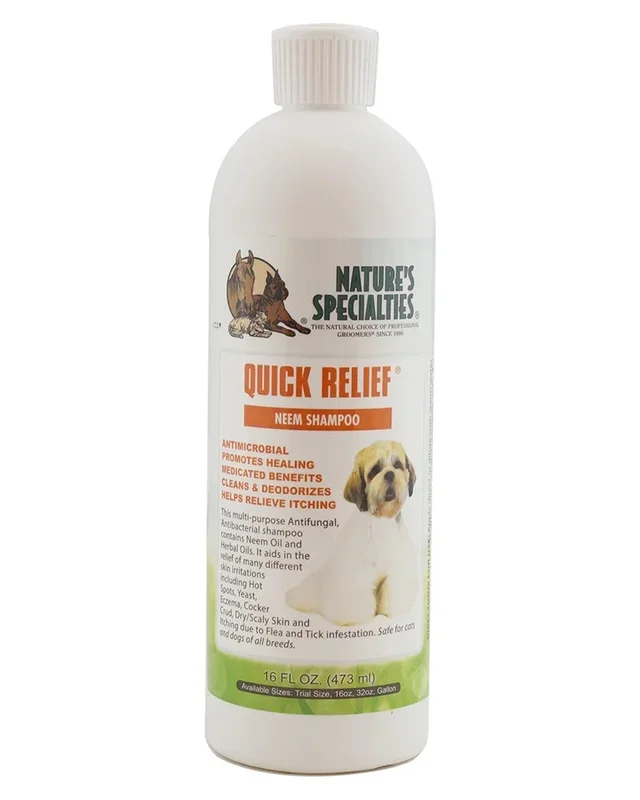 Nature’s Specialties Quick Relief Neem Shampoo for Dogs & Cats 16oz