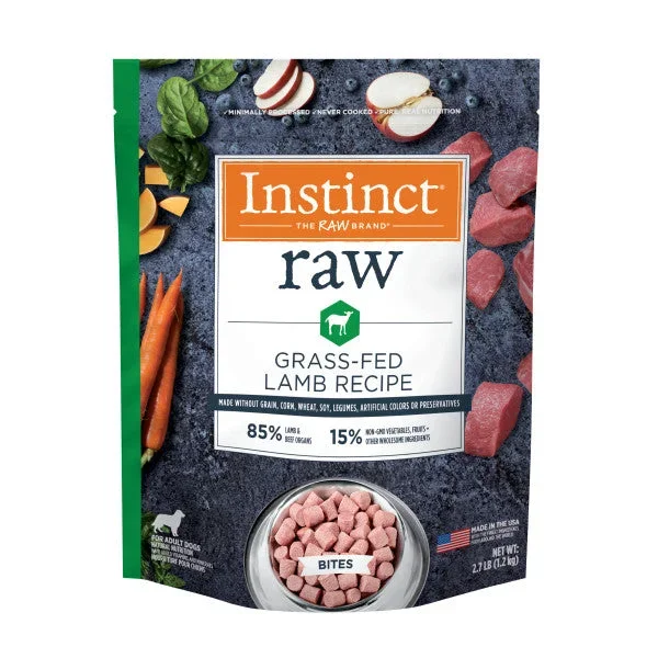 Nature’s Variety Instinct Raw Frozen Lamb Bites Dog Food
