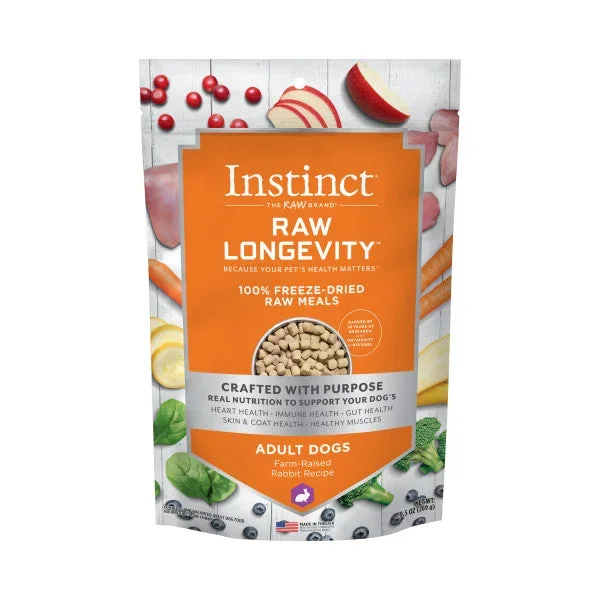 Nature’s Variety Instinct Raw Longevity Adult Freeze-Dried Rabbit Bites Dog Food