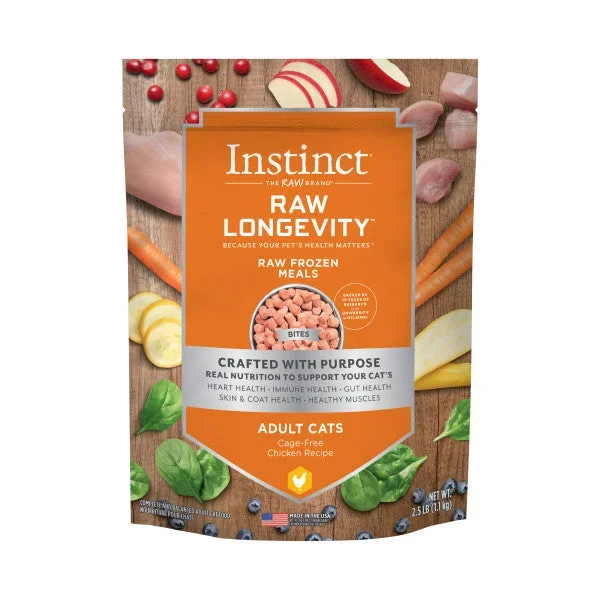 Nature’s Variety Instinct Raw Longevity Adult Frozen Chicken Bites Cat Food