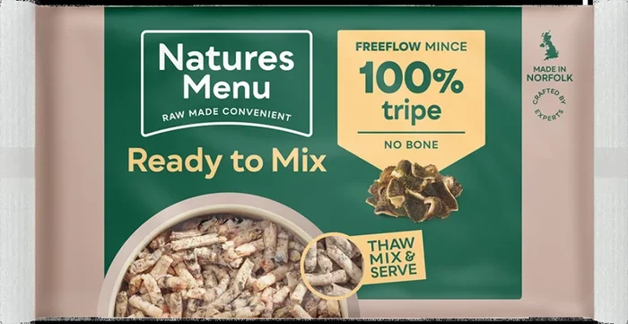 Natures Menu Raw Free Flow Mince Tripe 2kg