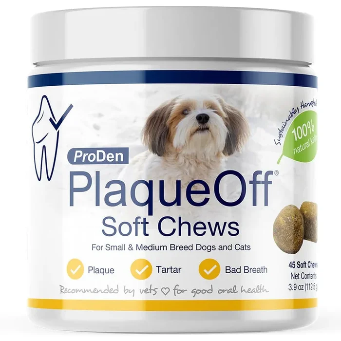 NaturVet – Copy of PlaqueOff Soft Chews For Small & Medium Breed Dogs