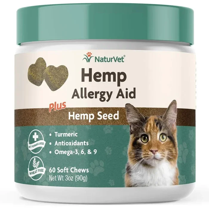 NaturVet – Hemp Allergy Aid Cat Soft Chew by NaturVet