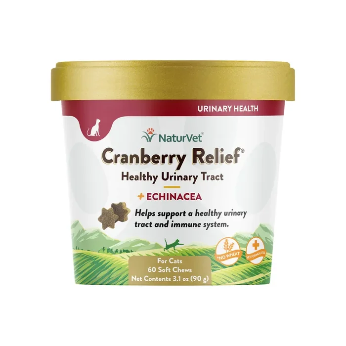 NaturVet Cranberry Relief Plus Echinacea Soft Chews for Cats