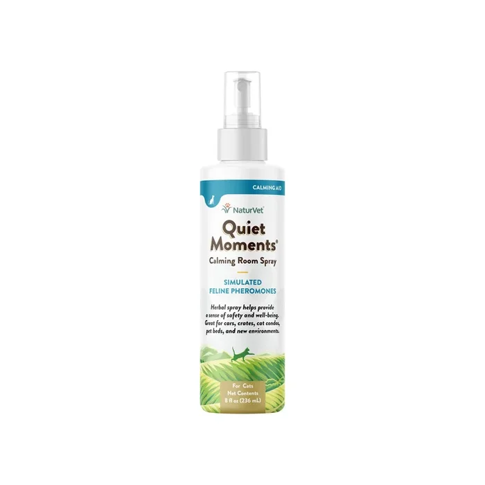 NaturVet Quiet Moments Herbal Calming Room Spray for Cats