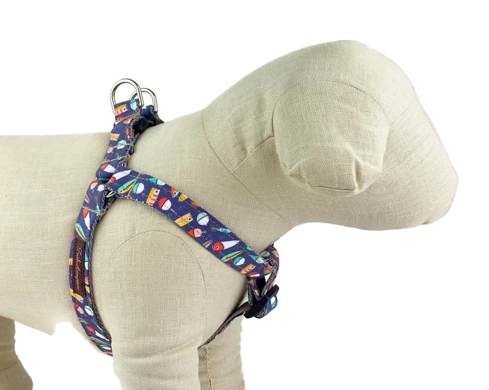 Navy Fishing Lures Dog Harness – 972