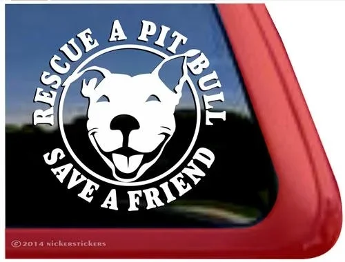 Nicker Sticker Rescue A Pit Bull – Save A Friend