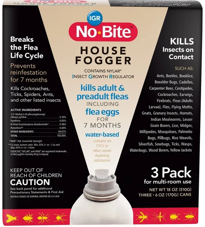 No-Bite IGR Fogger, 6 oz, 3 pk