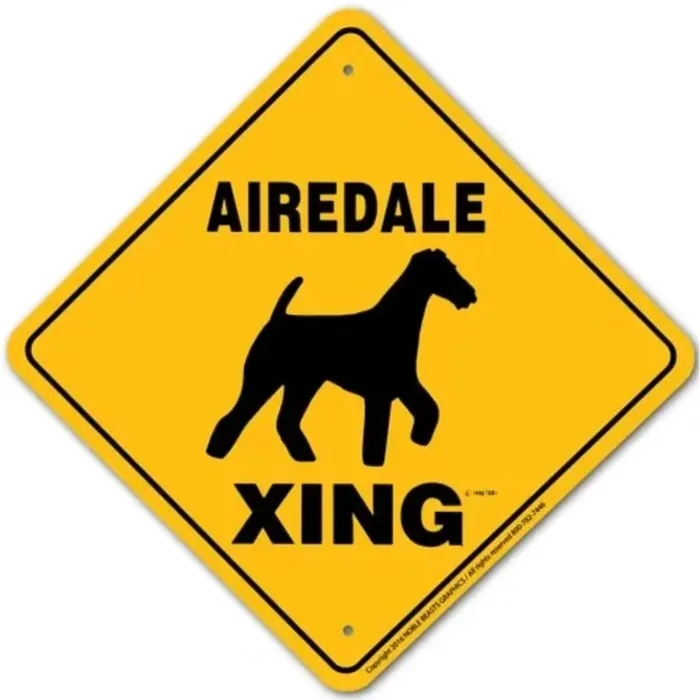 Noble Beasts – Airedale X-ing Sign