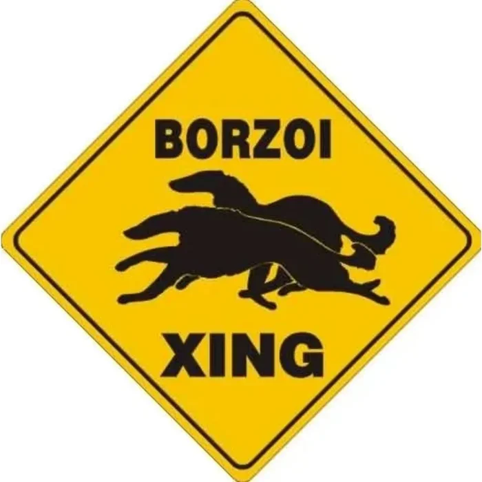 Noble Beasts – Borzoi X-ing Sign