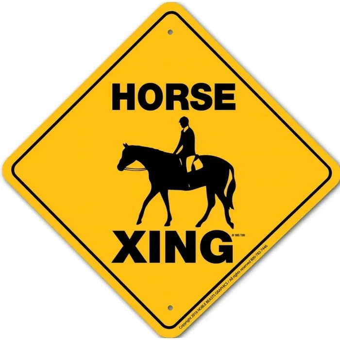 Noble Beasts – English Horse X-ing Sign