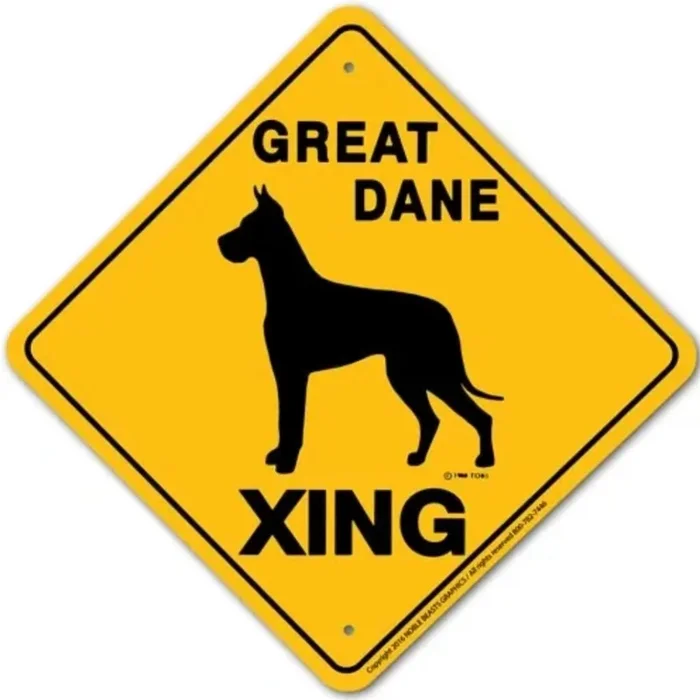 Noble Beasts – Great Dane X-ing Sign