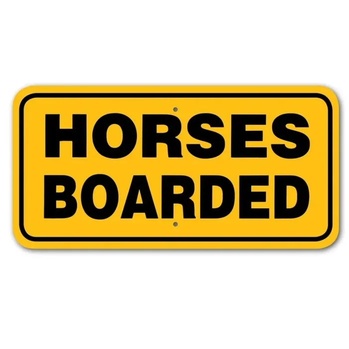 Noble Beasts – Horses Boarded Sign