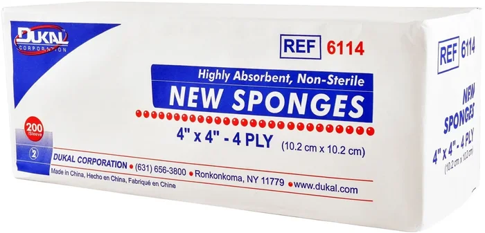 Non-Sterile Gauze Sponges, 4″ x 4″