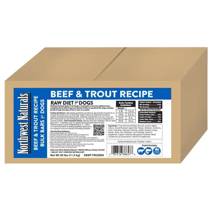 Northwest Naturals – Dinner Bars Beef & Trout