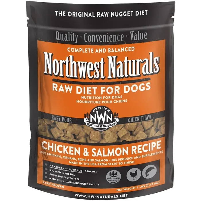 Northwest Naturals Dog Raw Frozen Chicken & Salmon Nuggets 6lbs (PICK UP IN STORE ONLY)