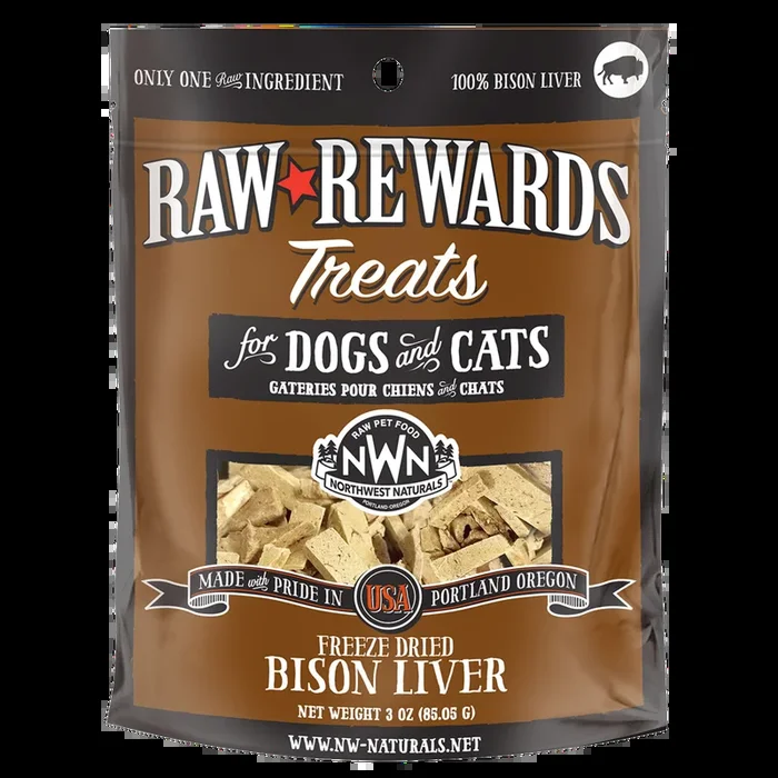 Northwest Naturals Freeze Dried Bison Liver Treats 3oz
