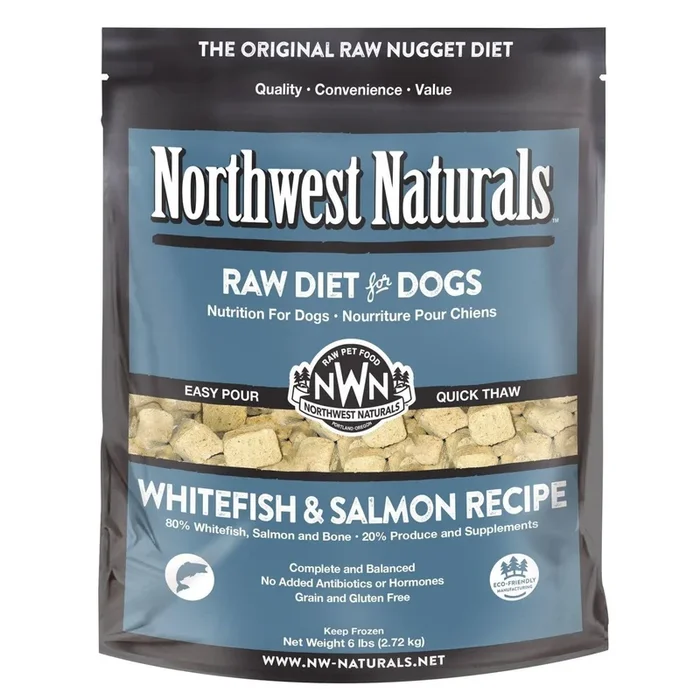Northwest Naturals Whitefish and Salmon Nuggets Frozen Raw Dog Food