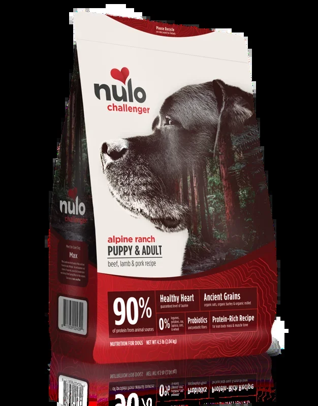 Nulo Challenger High-Meat Kibble Beef, Lamb & Pork Recipe for Dogs