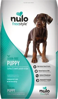 Nulo Dog FreeStyle Grain-Free Turkey & Sweet Potato Recipe Puppy Dry Dog Food, 11-lb (Size: 11-lb)