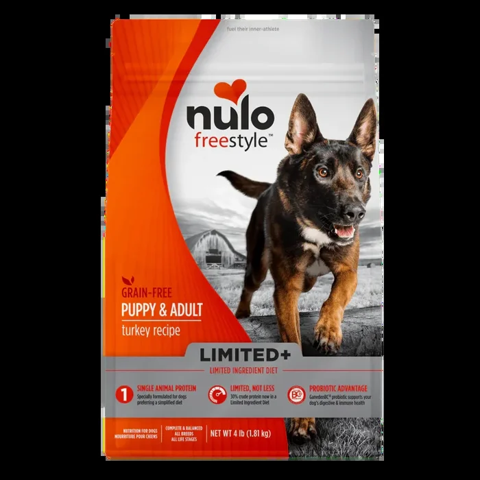 Nulo FreeStyle High Protein Limited+ Dry Dog Food – Turkey – 22lb Bag