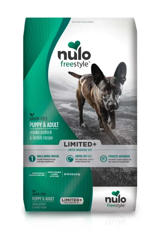 Nulo FreeStyle Limited+ Adult & Puppy Dry Dog Food Pollock & Lentils, 1ea/10 lb