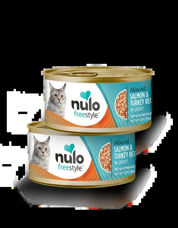 Nulo FreeStyle Minced Salmon & Turkey Recipe in Gravy Cat & Kitten Food