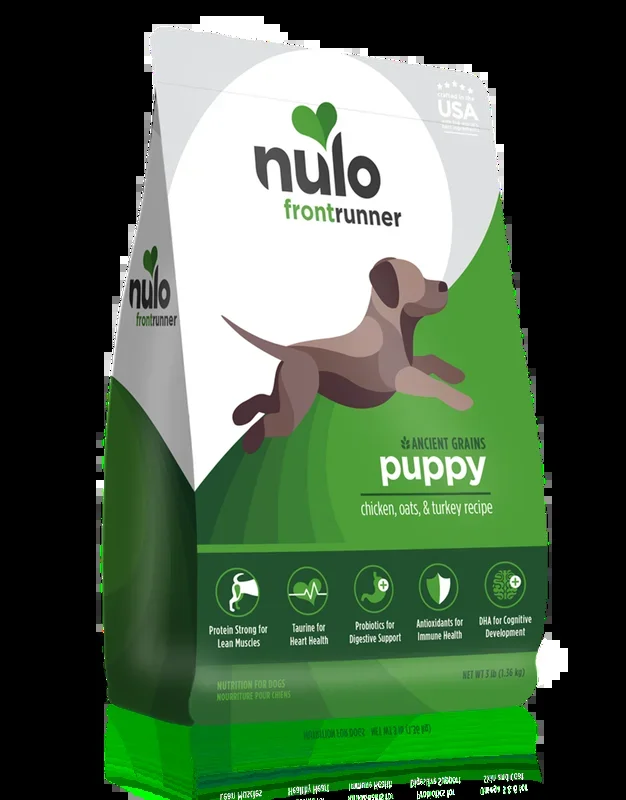 Nulo Frontrunner Ancient Grains Chicken, Oats, & Turkey Puppy Dry Dog Food, 3-lb (Size: 3-lb)