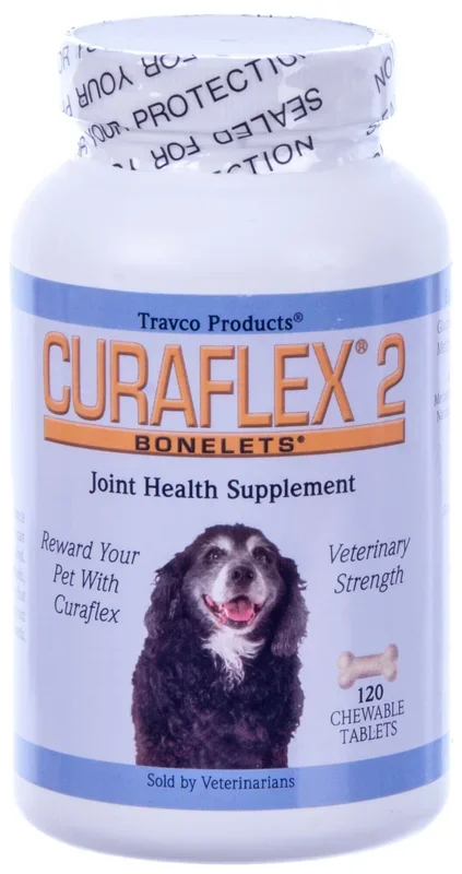 Nutramax Curaflex 2 – Joint Health Supplement for Dogs, 120 Chewable Tablets