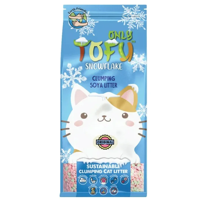 NutraPet Tofu Snowflake Original Clumping Cat Litter