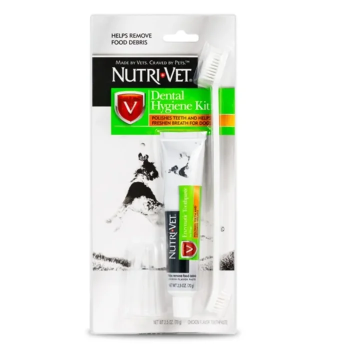 Nutri-Vet – Oral Hygiene Kit with Poultry Toothpaste